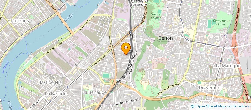 localisation de l'entreprise QBRAZZA  CENON