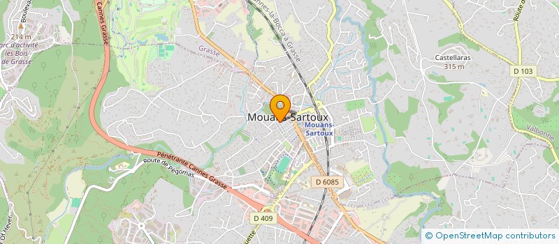 localisation de l'entreprise QBS PREVENTION à MOUANS-SARTOUX