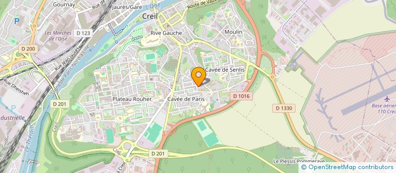 localisation de l'entreprise QBS TRANSPORT à CREIL