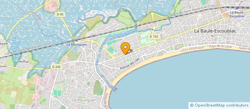 localisation de l'entreprise QC ELECTRICITE  LA BAULE-ESCOUBLAC