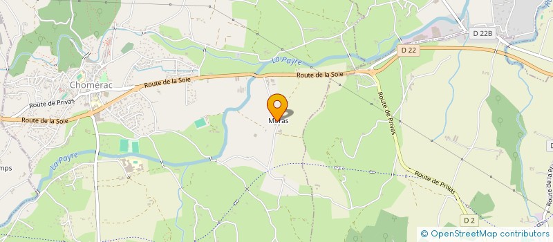 localisation de l'entreprise QCAF  CHOMERAC