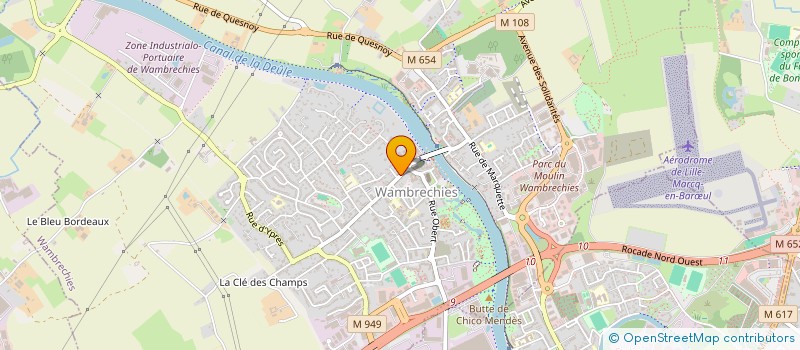 localisation de l'entreprise QCAR  WAMBRECHIES