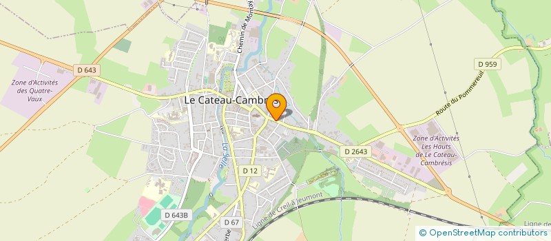 localisation de l'entreprise QCDMASTER  LE CATEAU-CAMBRESIS