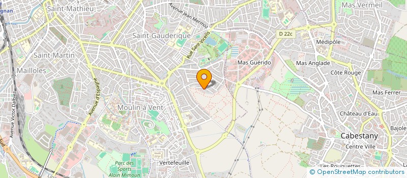localisation de l'entreprise QCM à PERPIGNAN