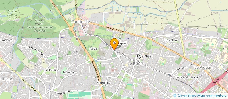 localisation de l'entreprise QCM à EYSINES