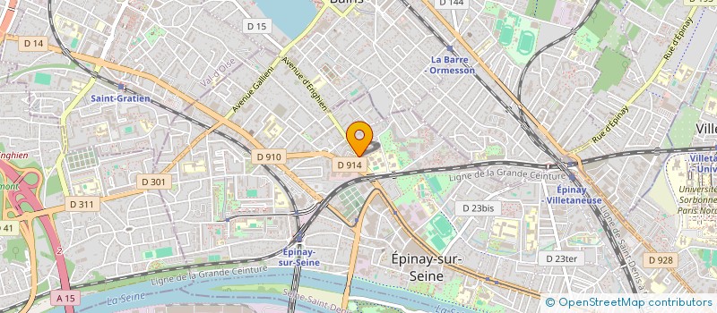 localisation de l'entreprise QCM AZUR à EPINAY-SUR-SEINE