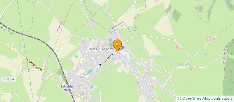 localisation de l'entreprise QCM FRANCE  SAINS-DU-NORD