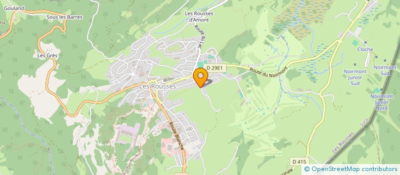 localisation de l'entreprise QCM IMMOBILIER  LES ROUSSES