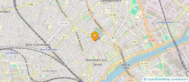 localisation de l'entreprise QCM WEB à ASNIERES-SUR-SEINE