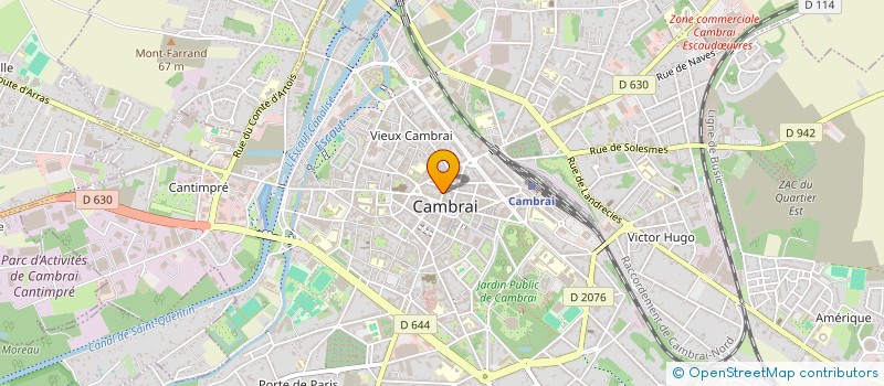 localisation de l'entreprise QCS AUDITION à CAMBRAI