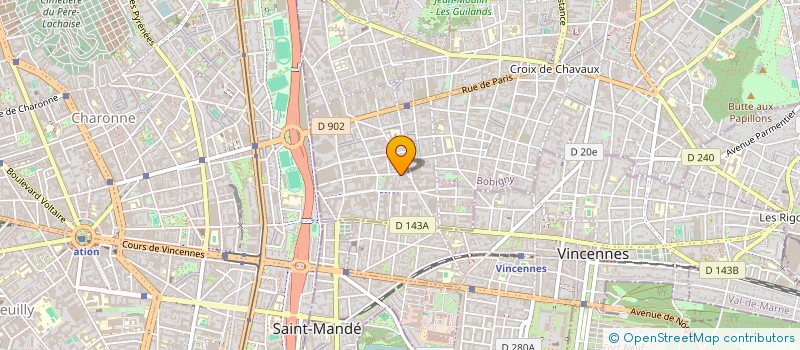 localisation de l'entreprise QCS MARCHANDISES à MONTREUIL