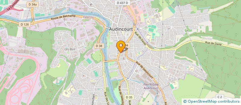 localisation de l'entreprise QCZ  AUDINCOURT