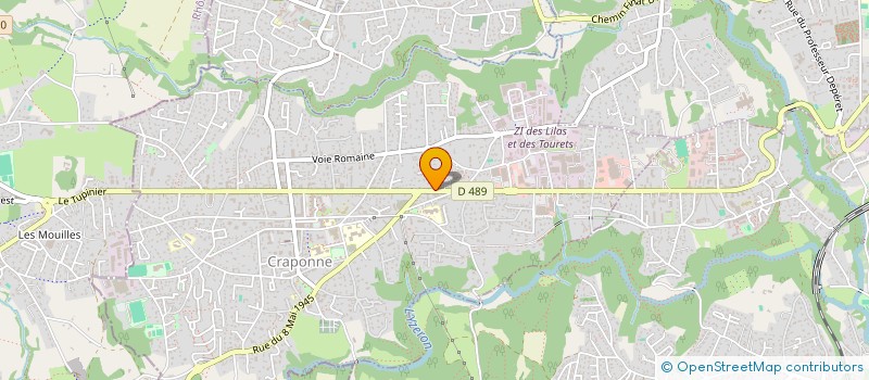 localisation de l'entreprise QD DEVELOPPEMENT  CRAPONNE