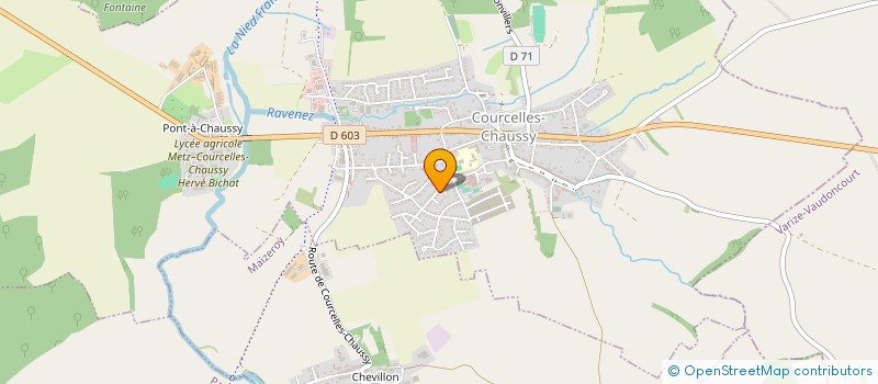 localisation de l'entreprise QD ESPACES VERTS  COURCELLES-CHAUSSY