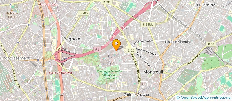 localisation de l'entreprise QDF WORLD à MONTREUIL