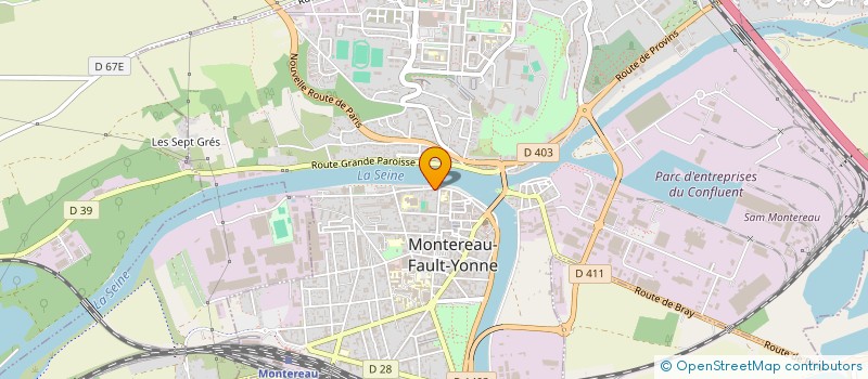 localisation de l'entreprise QDK BATIMENT à MONTEREAU-FAULT-YONNE