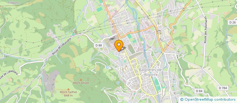 localisation de l'entreprise QES  BAGNERES-DE-BIGORRE