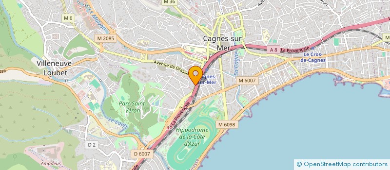 localisation de l'entreprise QF  CAGNES-SUR-MER