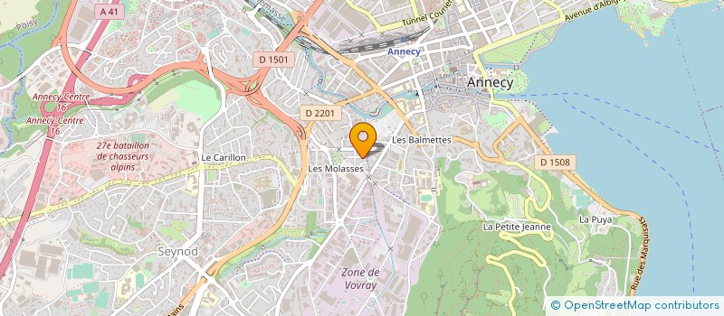 localisation de l'entreprise QG  ANNECY