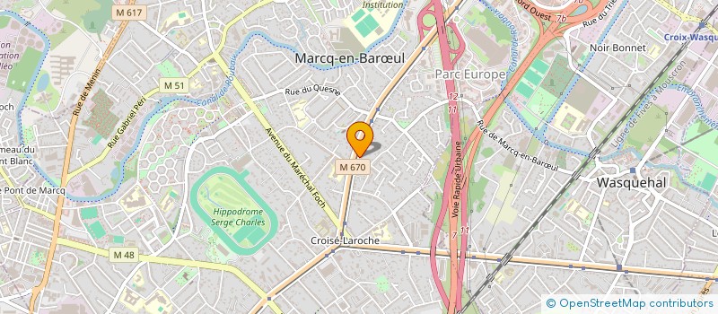 localisation de l'entreprise QG à MARCQ-EN-BARŒUL