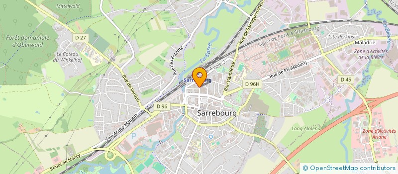 localisation de l'entreprise QG à SARREBOURG