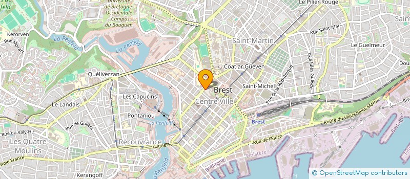 localisation de l'entreprise QG à BREST