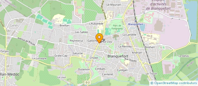 localisation de l'entreprise QG BLANQUEFORT à BLANQUEFORT