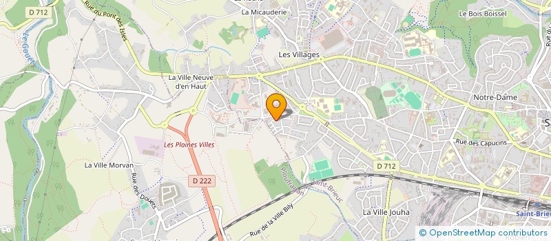 localisation de l'entreprise QG CENTRE LGBTQIA+ à SAINT-BRIEUC