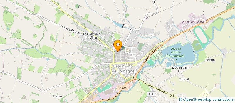 localisation de l'entreprise QG CLUB  BEAUMONT-DE-LOMAGNE