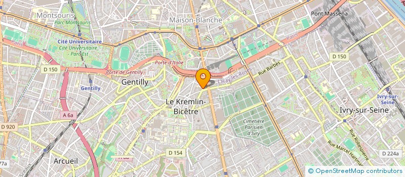 localisation de l'entreprise QG COUVERTURE  LE KREMLIN-BICETRE