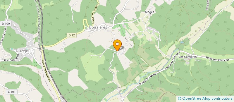 localisation de l'entreprise QG INVESTISSEMENTS  BOISSIERES