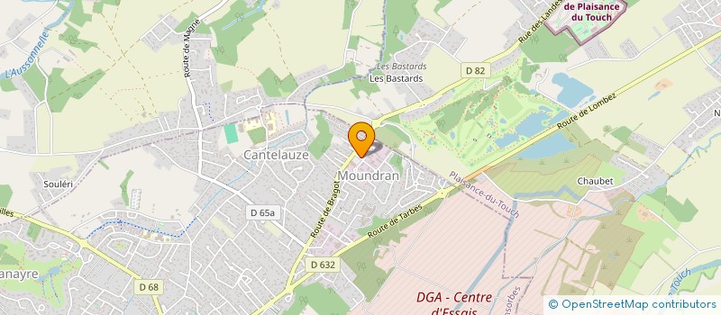 localisation de l'entreprise QG LOUNGE TOULOUSE  FONSORBES