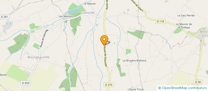 localisation de l'entreprise QG RESTAURANT  GLANVILLE