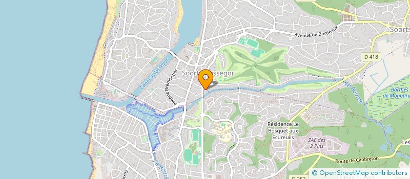 localisation de l'entreprise QG SCI IMMOBILI  SOORTS-HOSSEGOR