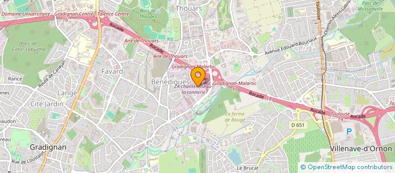 localisation de l'entreprise QG SECURITE 33 à VILLENAVE-D'ORNON