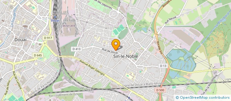 localisation de l'entreprise QG SERVICES  SIN-LE-NOBLE