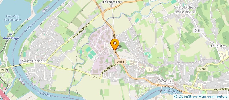 localisation de l'entreprise QG SERVICES RHONE NORD à TREVOUX