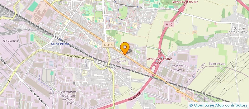 localisation de l'entreprise QG2M  CHASSIEU