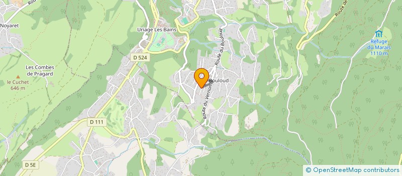 localisation de l'entreprise QG2M à SAINT-MARTIN-D'URIAGE