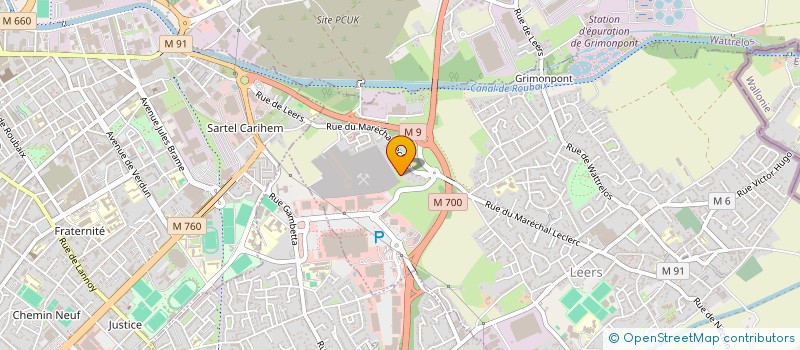 localisation de l'entreprise QGC  LEERS