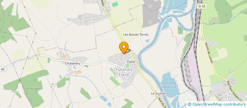 localisation de l'entreprise QGM  CHALANDRY-ELAIRE