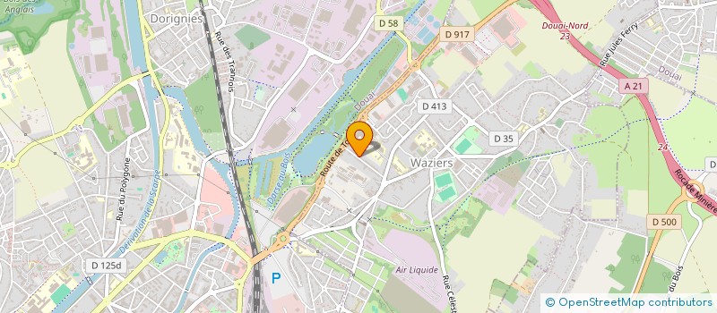 localisation de l'entreprise QH CONNECT à WAZIERS