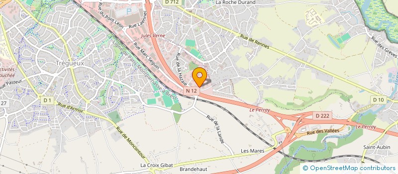localisation de l'entreprise QHEUR LOUDIA à TREGUEUX