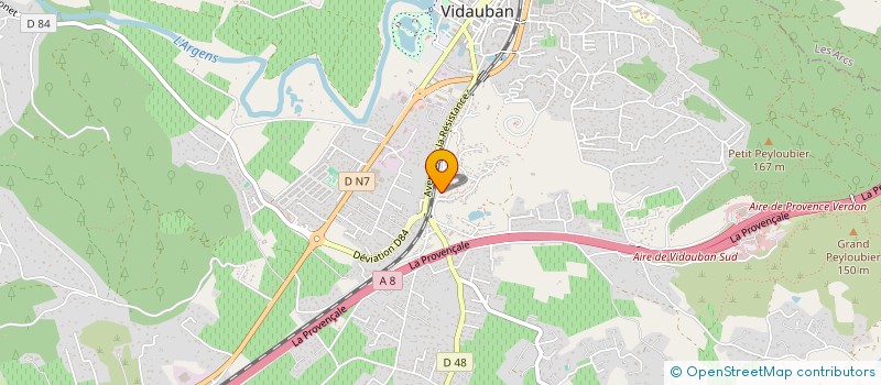 localisation de l'entreprise QHS PEINTURE  VIDAUBAN