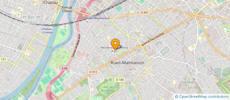 localisation de l'entreprise QHSE EFFICIENCE à RUEIL-MALMAISON