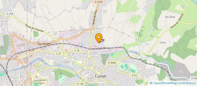 localisation de l'entreprise QI DEVELOPPEMENT à CUSSET