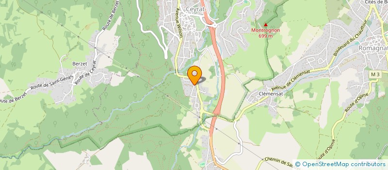 localisation de l'entreprise QI GONG BOUGNAT  CEYRAT