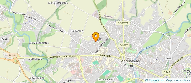 localisation de l'entreprise QI GONG DE LA FONTAINE  FONTENAY-LE-COMTE