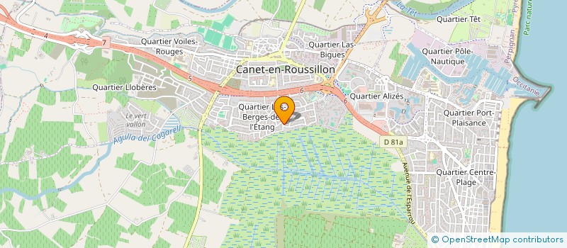 localisation de l'entreprise QI GONG ET BIEN ETRE  CANET-EN-ROUSSILLON