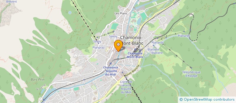 localisation de l'entreprise QI GONG MONT-BLANC  CHAMONIX-MONT-BLANC